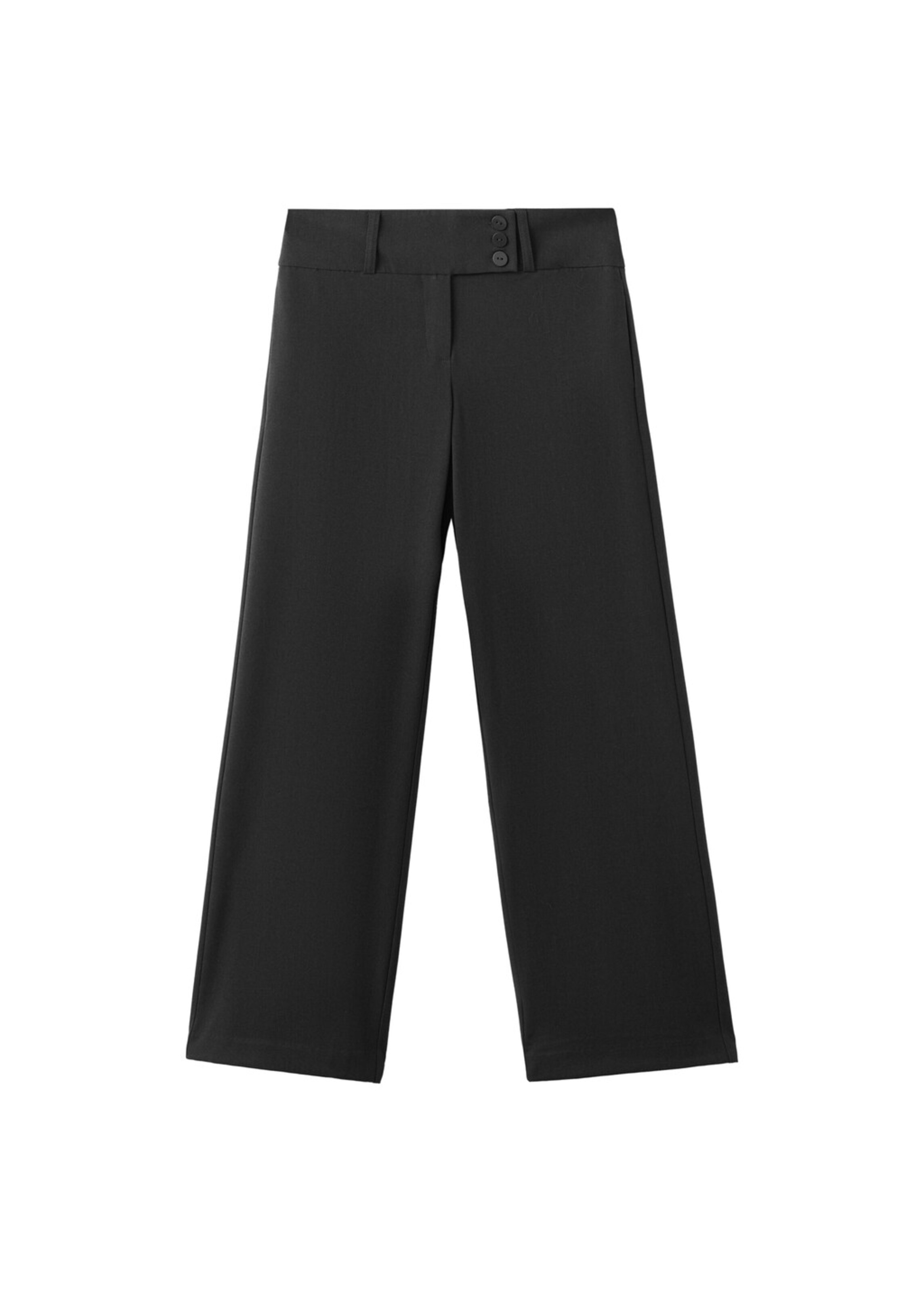 MANGO TEEN Wide Leg Hose in Grau: Vorderseite