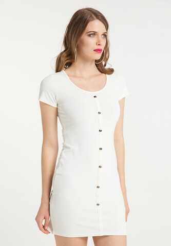 faina Kleid in Weiß: front