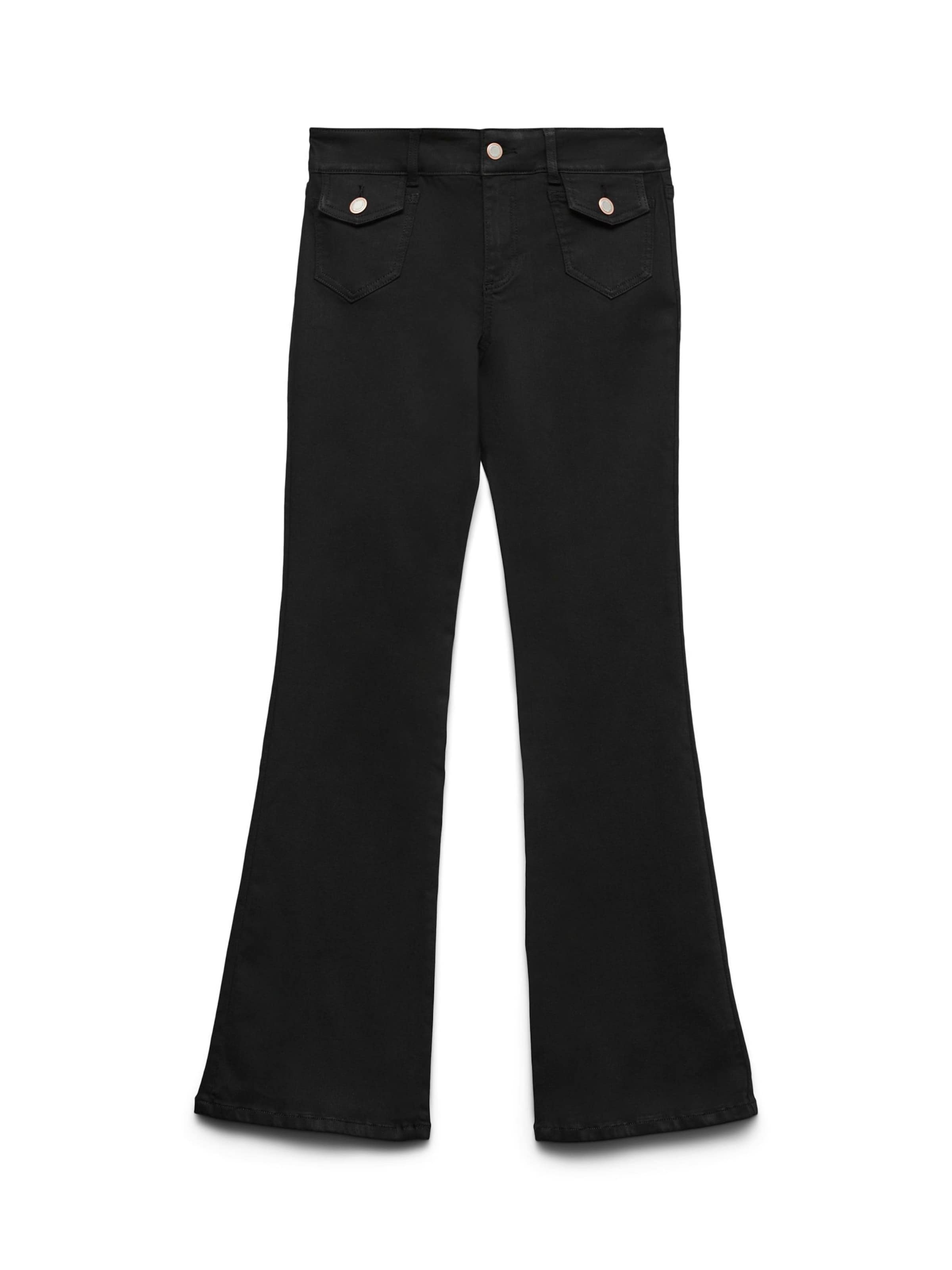 VERO MODA Flared Jeans 'VMJean' in Black: front