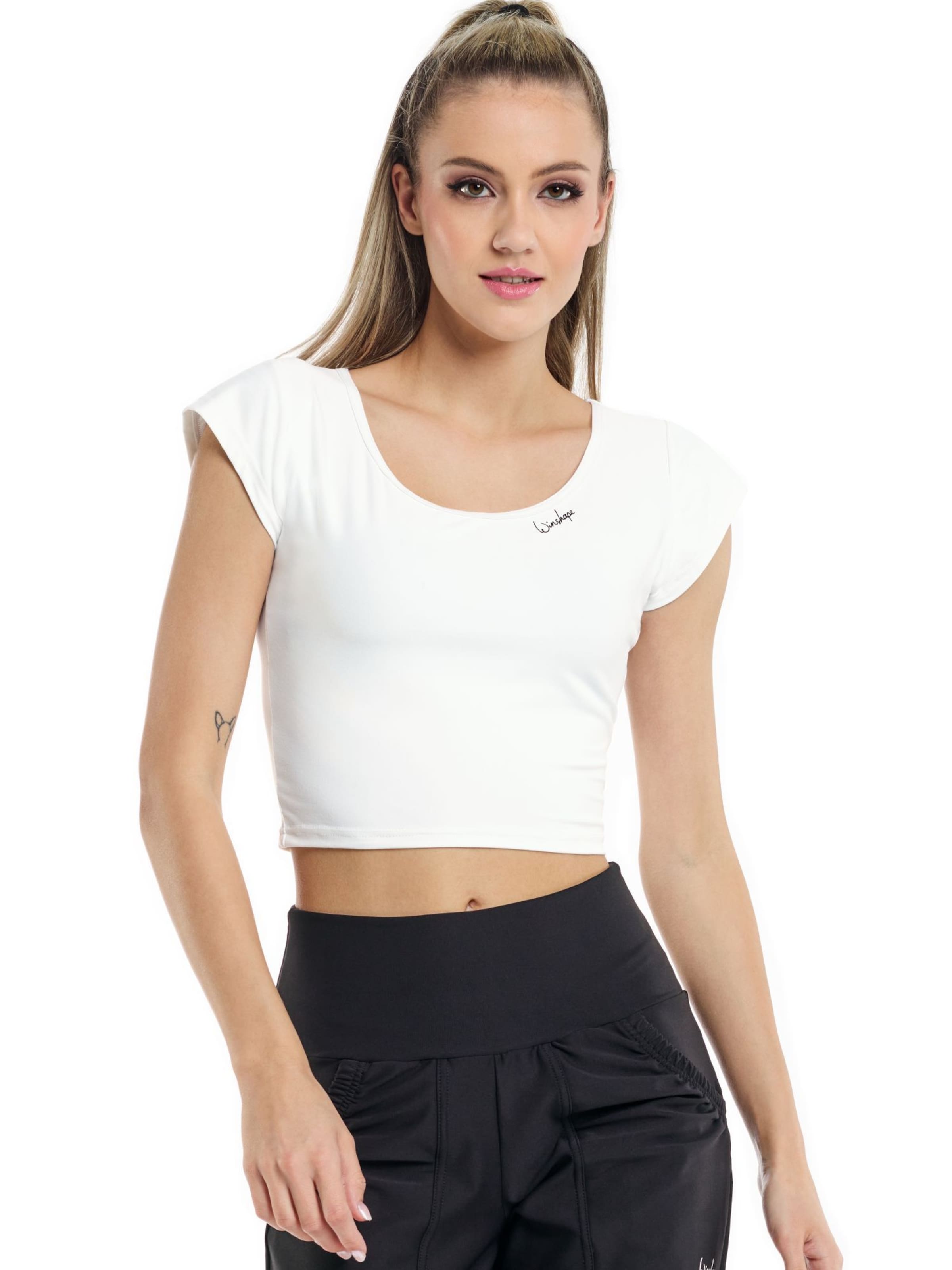 Winshape Λειτουργικό μπλουζάκι ' AET137LS ' σε λευκό: μπροστά