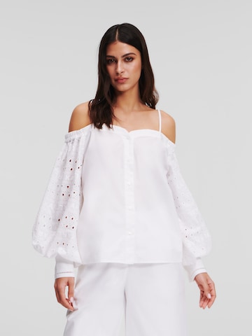 Karl Lagerfeld Blouse in White: front