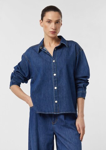 COMMA Blouse in Blauw: voorkant