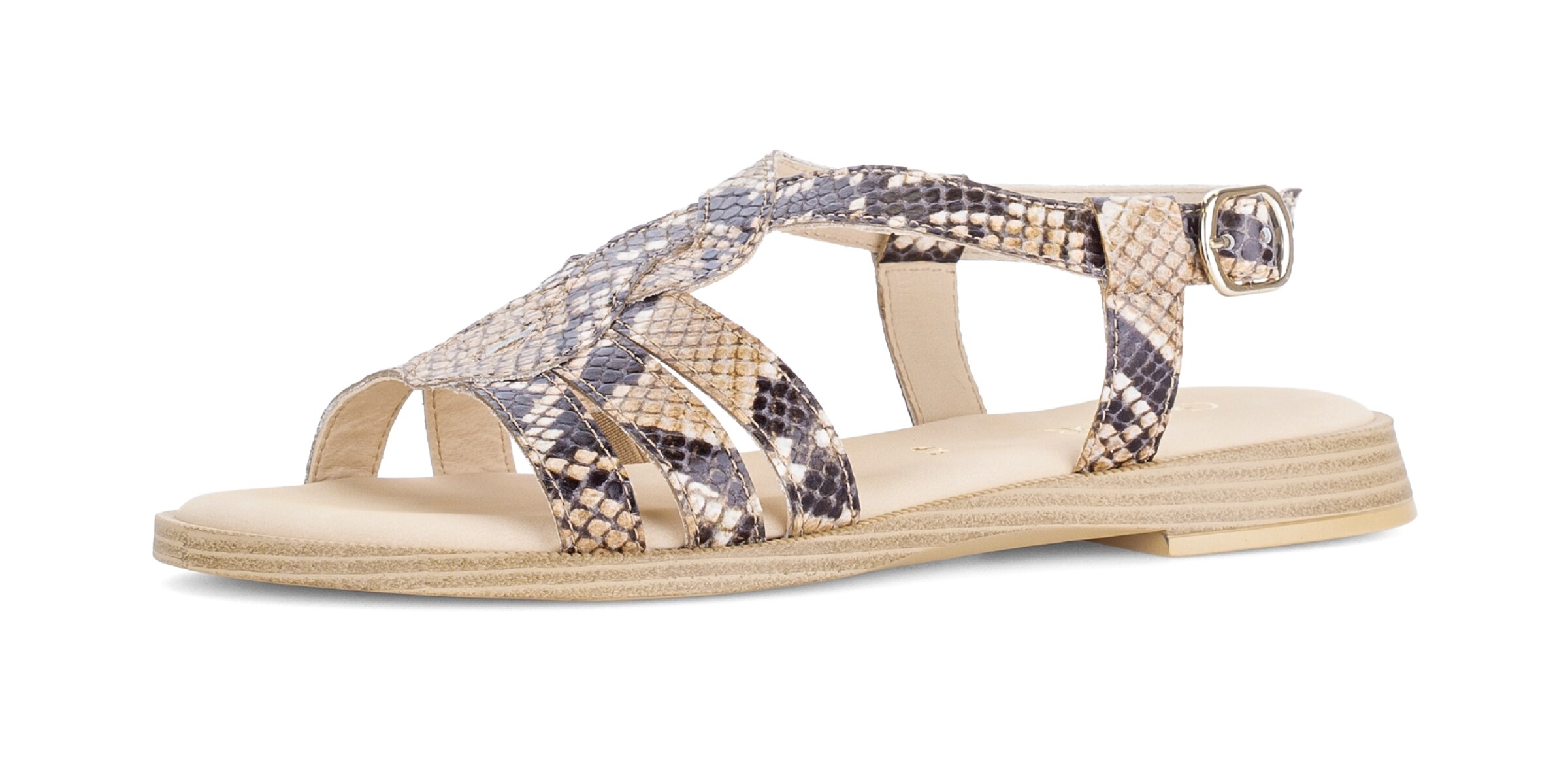 GABOR Strap Sandals in Beige: front
