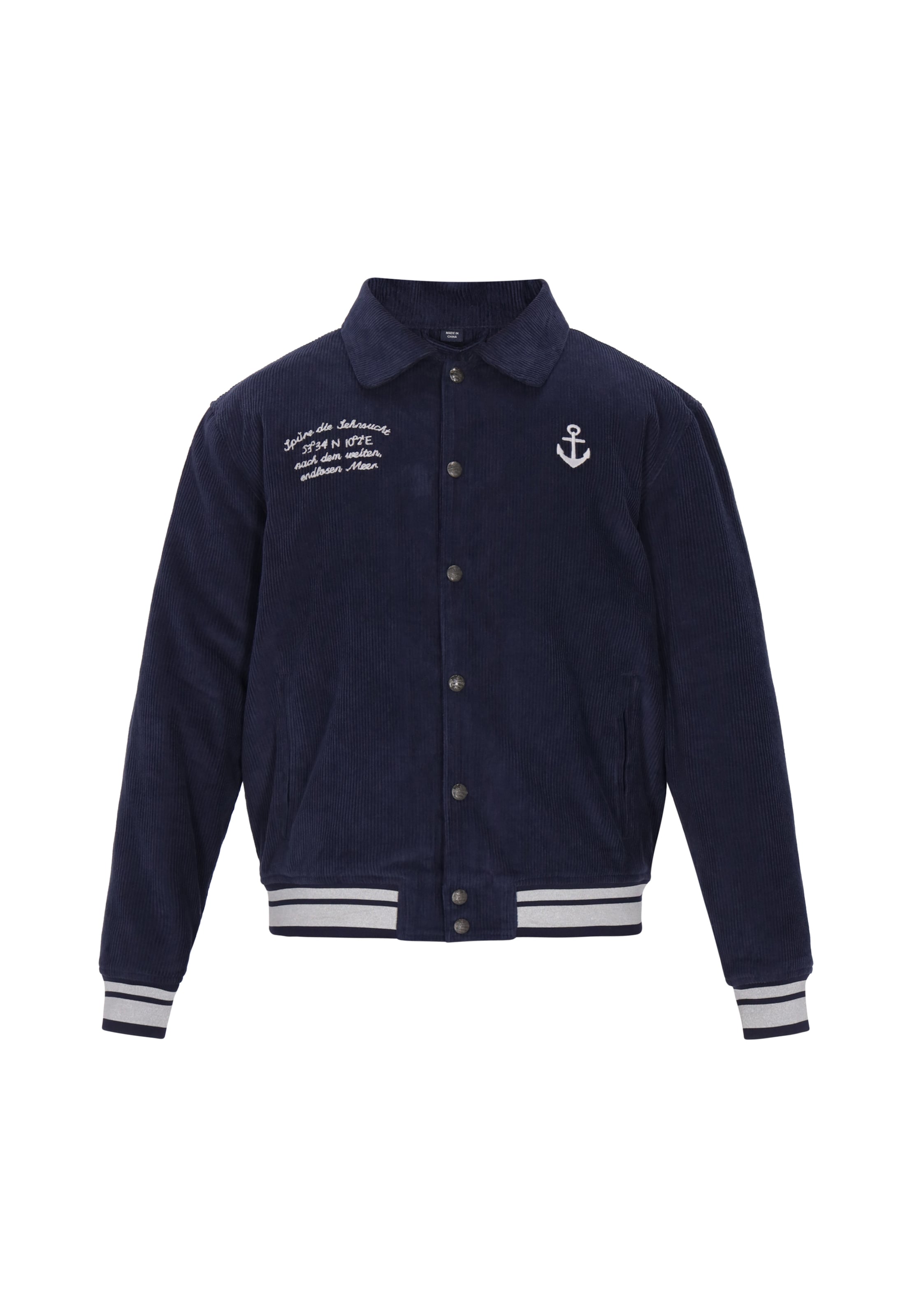 DreiMaster Vintage - Casaco meia-estação em azul: frente