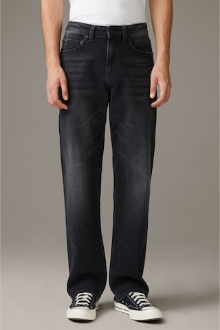 STRELLSON Loose fit Jeans 'Vin' in Black: front