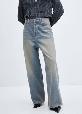 MANGO Wide Leg Jeans 'Isabella' in Blau: predná strana