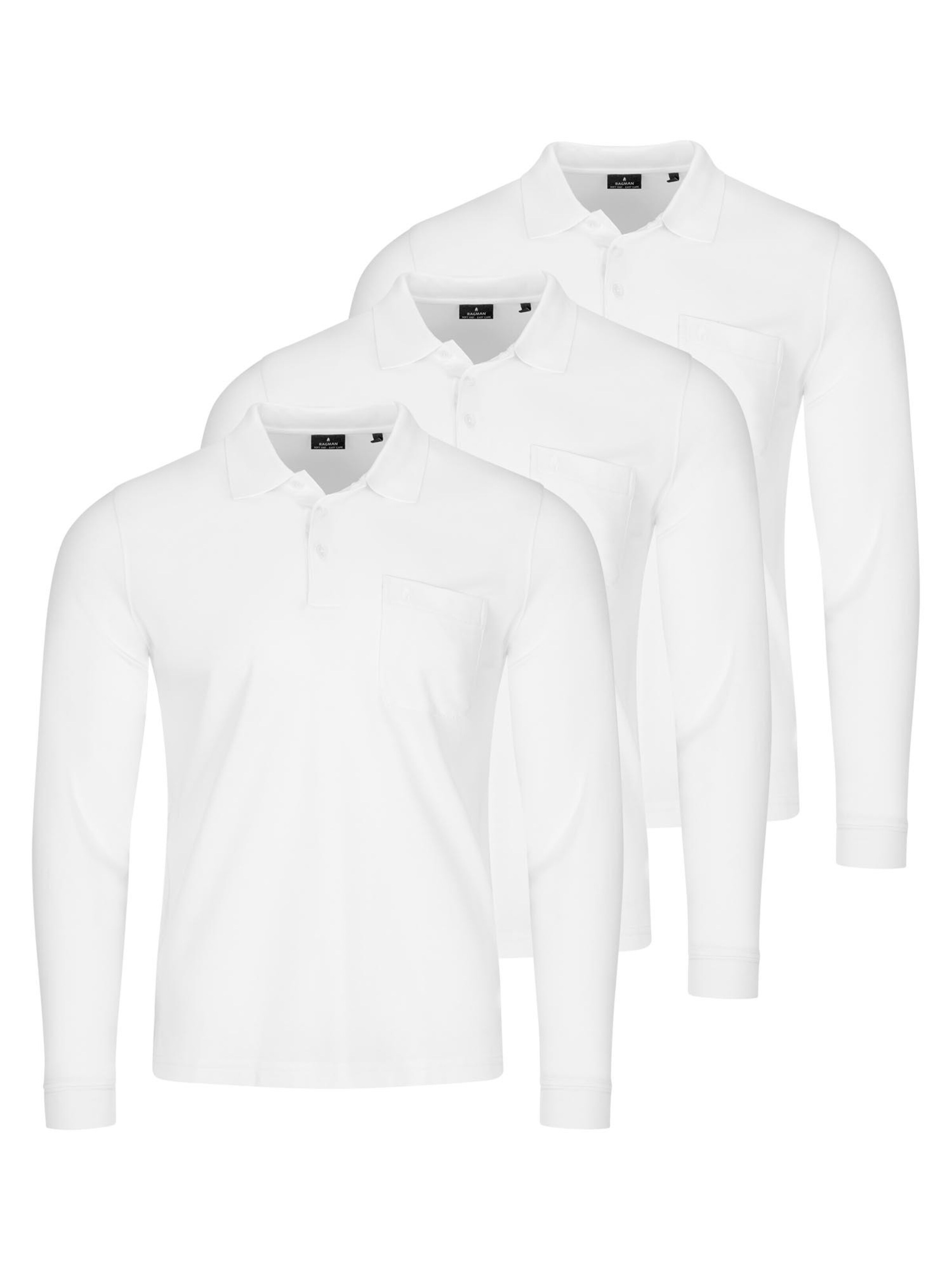 Ragman Shirt 'Basic' in White, Item view