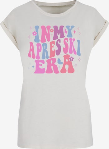 T-shirt 'In My Apres Ski Era' F4NT4STIC en beige : devant