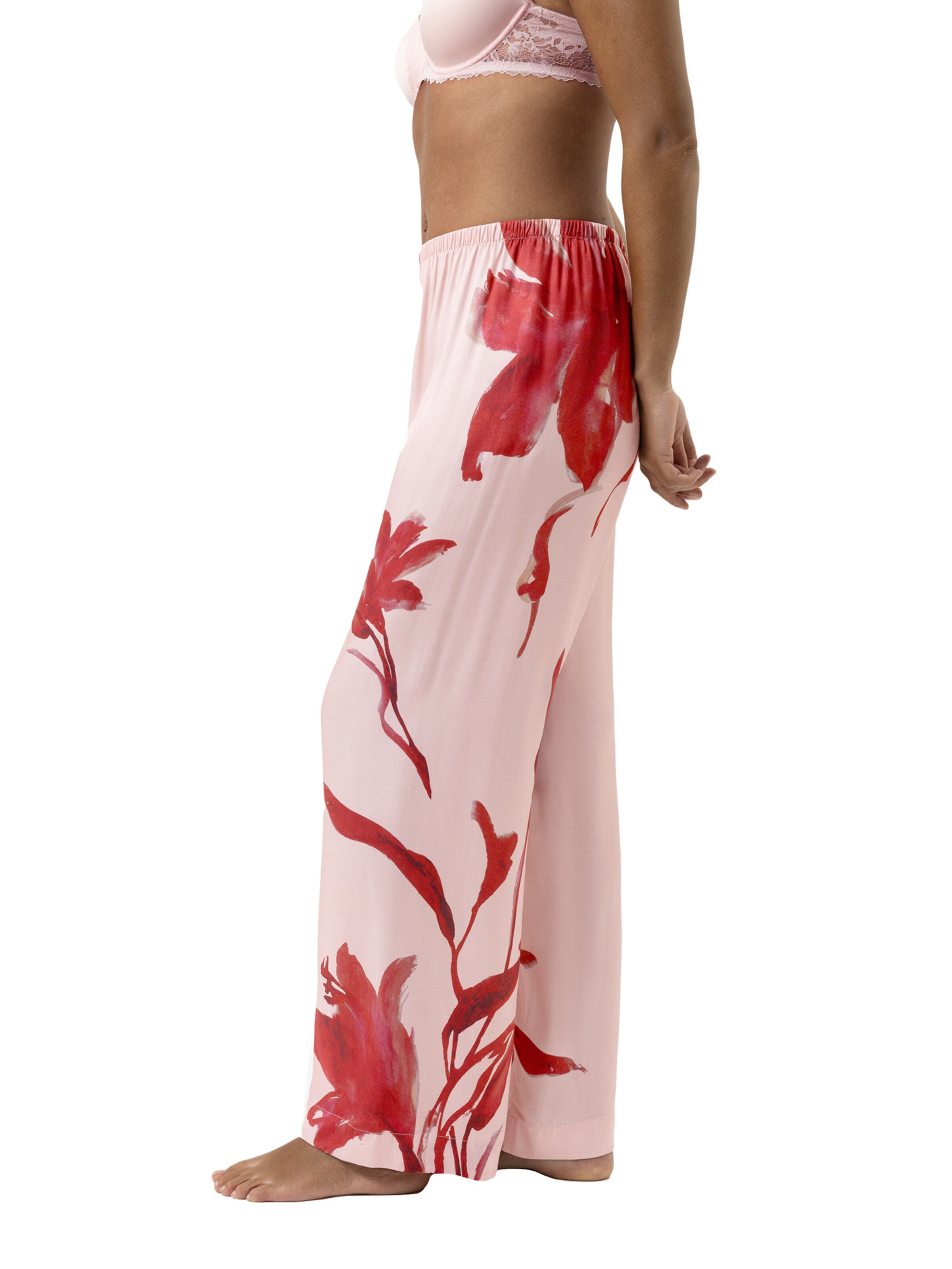 Mey Pyjamahose 'Iced Winter Floral' in Pink