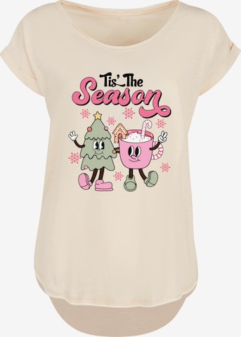 T-shirt F4NT4STIC en beige : devant