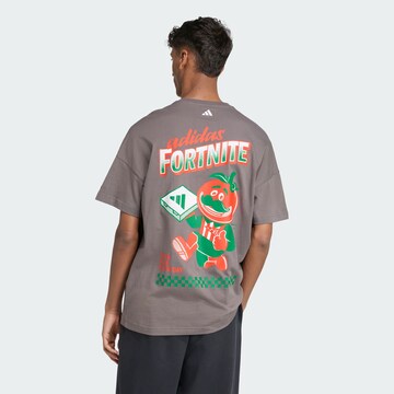 T-Shirt fonctionnel 'Adidas X Fortnite' ADIDAS SPORTSWEAR en gris : devant
