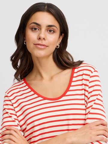 Fransa Shirt ' FRFEPORSI TEE 4 ' in Red
