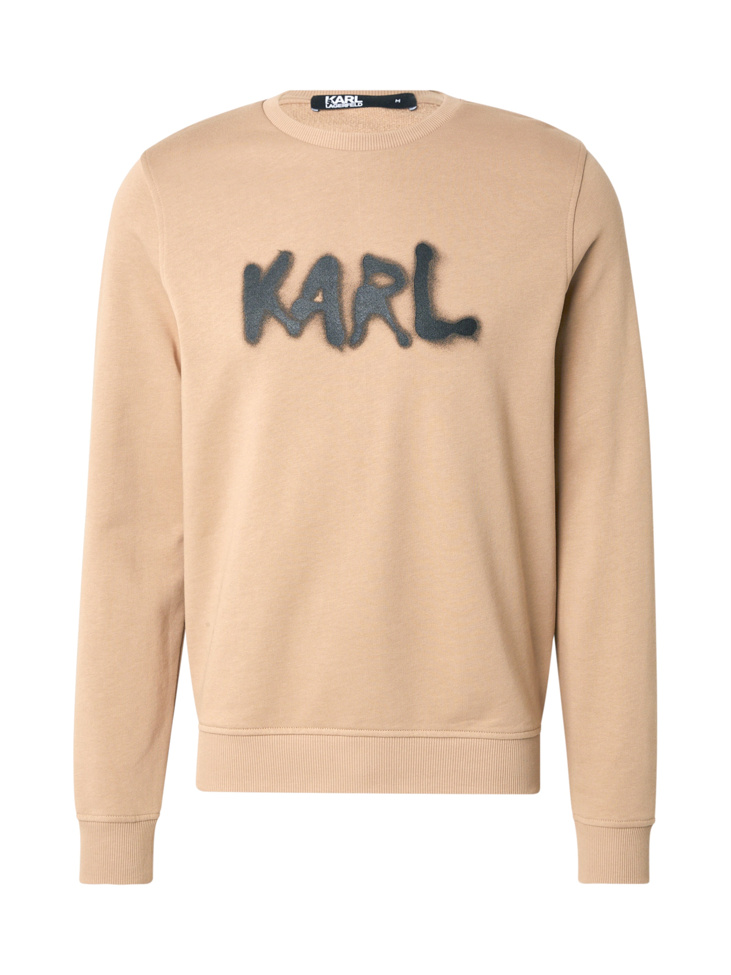 Bluză de molton de la Karl Lagerfeld pe bej: față