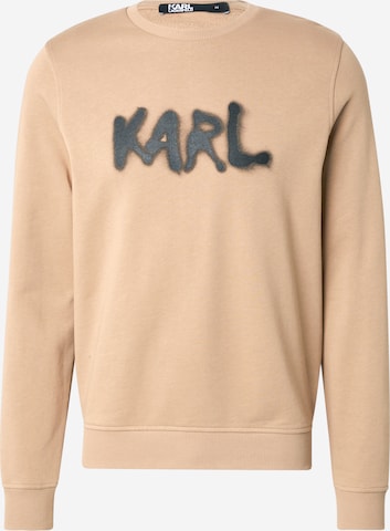 Karl Lagerfeld Bluzka sportowa w kolorze beżowy: przód