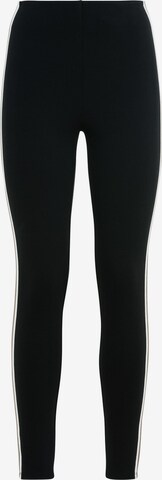 HALLHUBER Leggings mit seitlichen Streifen in Schwarz: front