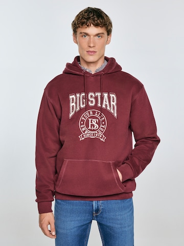 BIG STAR Sweatshirt 'ADAM' in Rood: voorkant