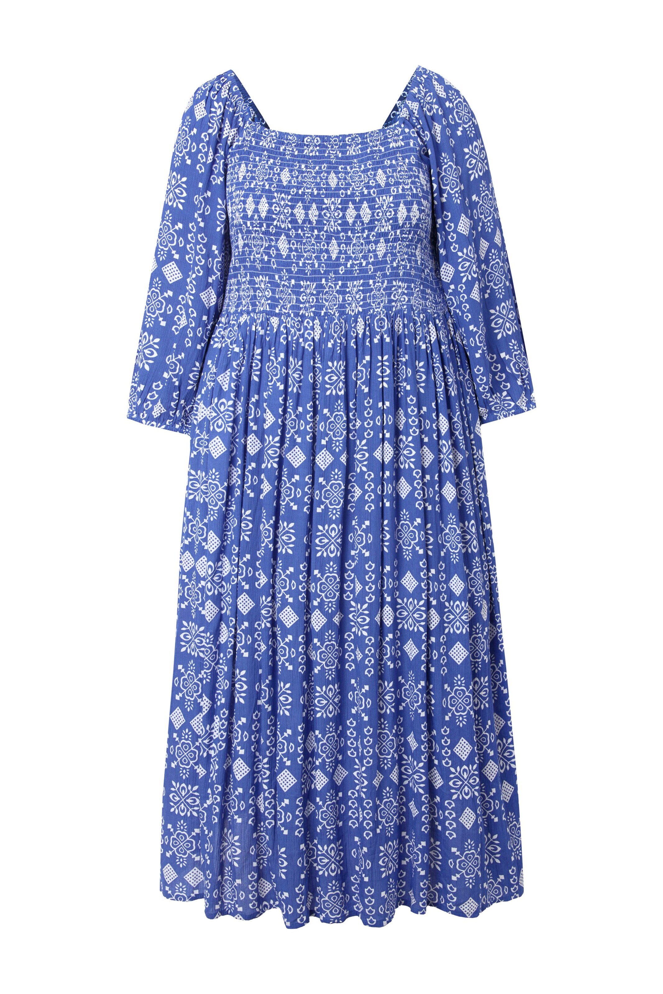 Ulla Popken Kleid in Blau: Vorderseite