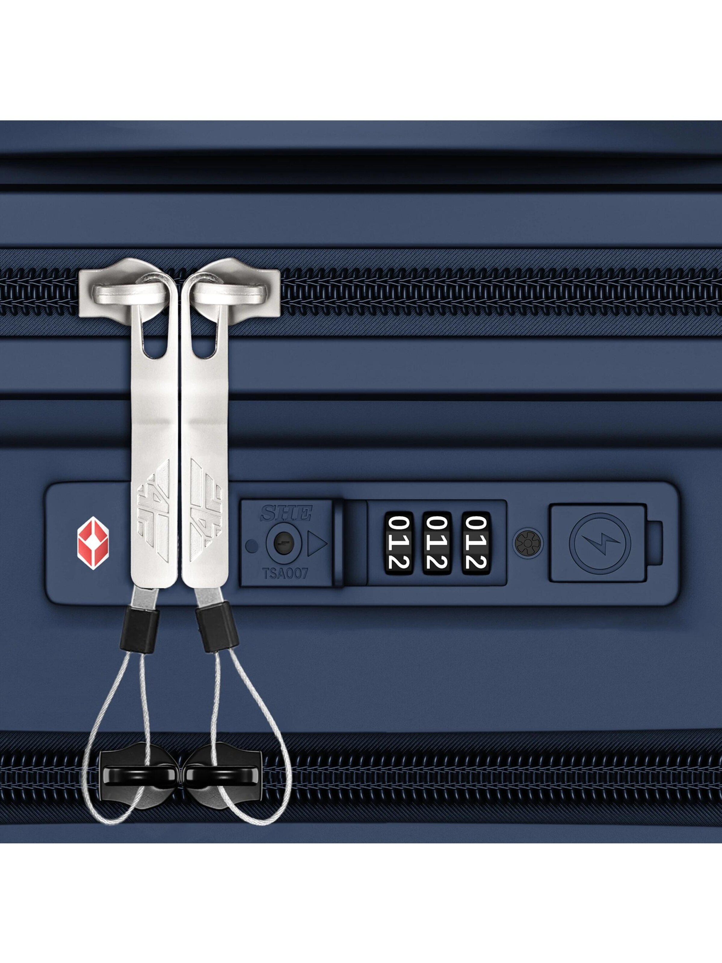 4FLY Suitcase Set 'Linea Lux' in Blue