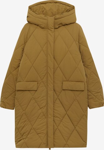 Pull&Bear Between-seasons coat in Green: front