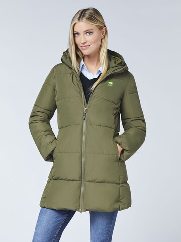 Polo Sylt Winter Coat in Green: front