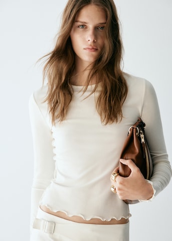MANGO Shirt 'CURLITA' in White: front
