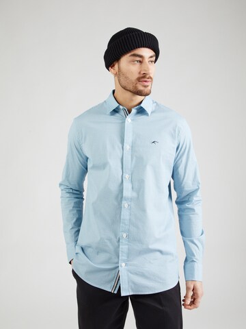 Coupe regular Chemise 'Tikko' INDICODE JEANS en bleu : devant