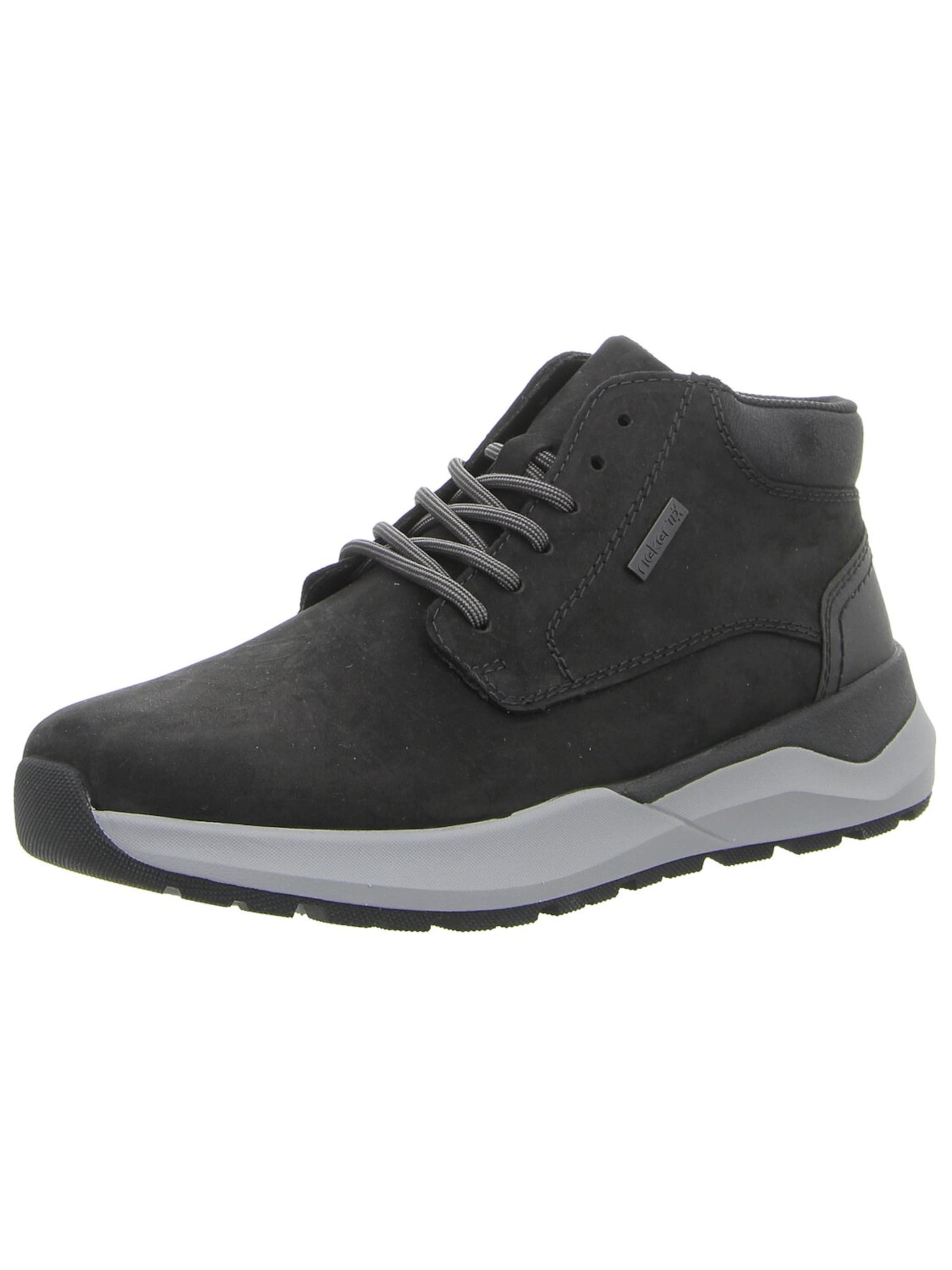 Rieker Boots 'Herren Stiefelette 06001-00 Echt Leder in schwarz' in Black: front