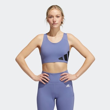 ADIDAS PERFORMANCEBustier Sportski grudnjak - ljubičasta boja: prednji dio