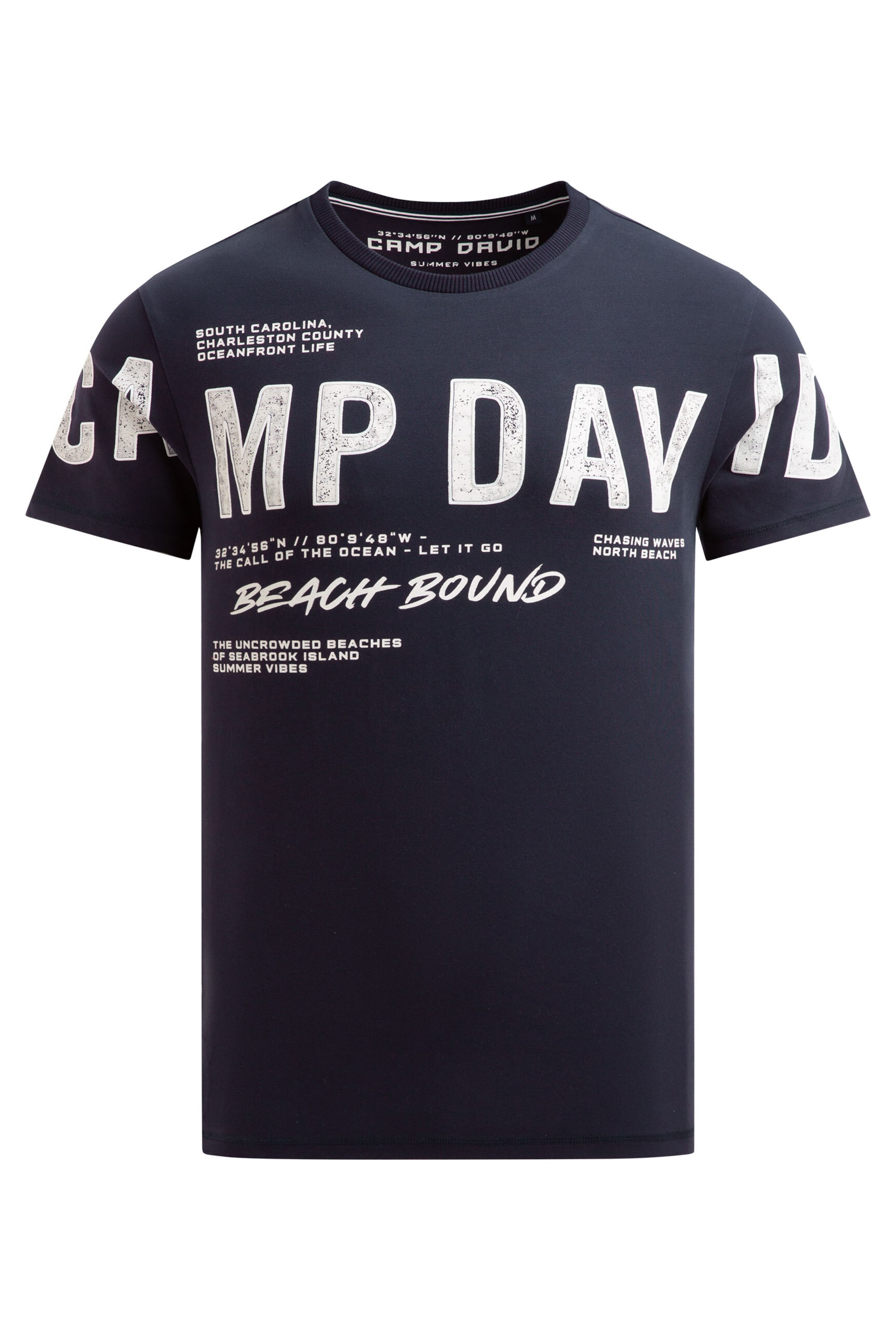 CAMP DAVID Shirt in Blue: front