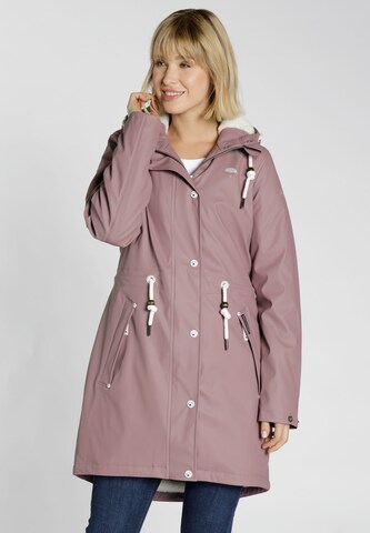 Schmuddelwedda Raincoat in Red: front