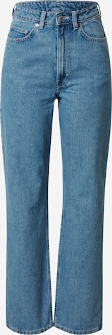 WEEKDAY Jeans 'Rowe Extra High Straight' in Blauw: voorkant