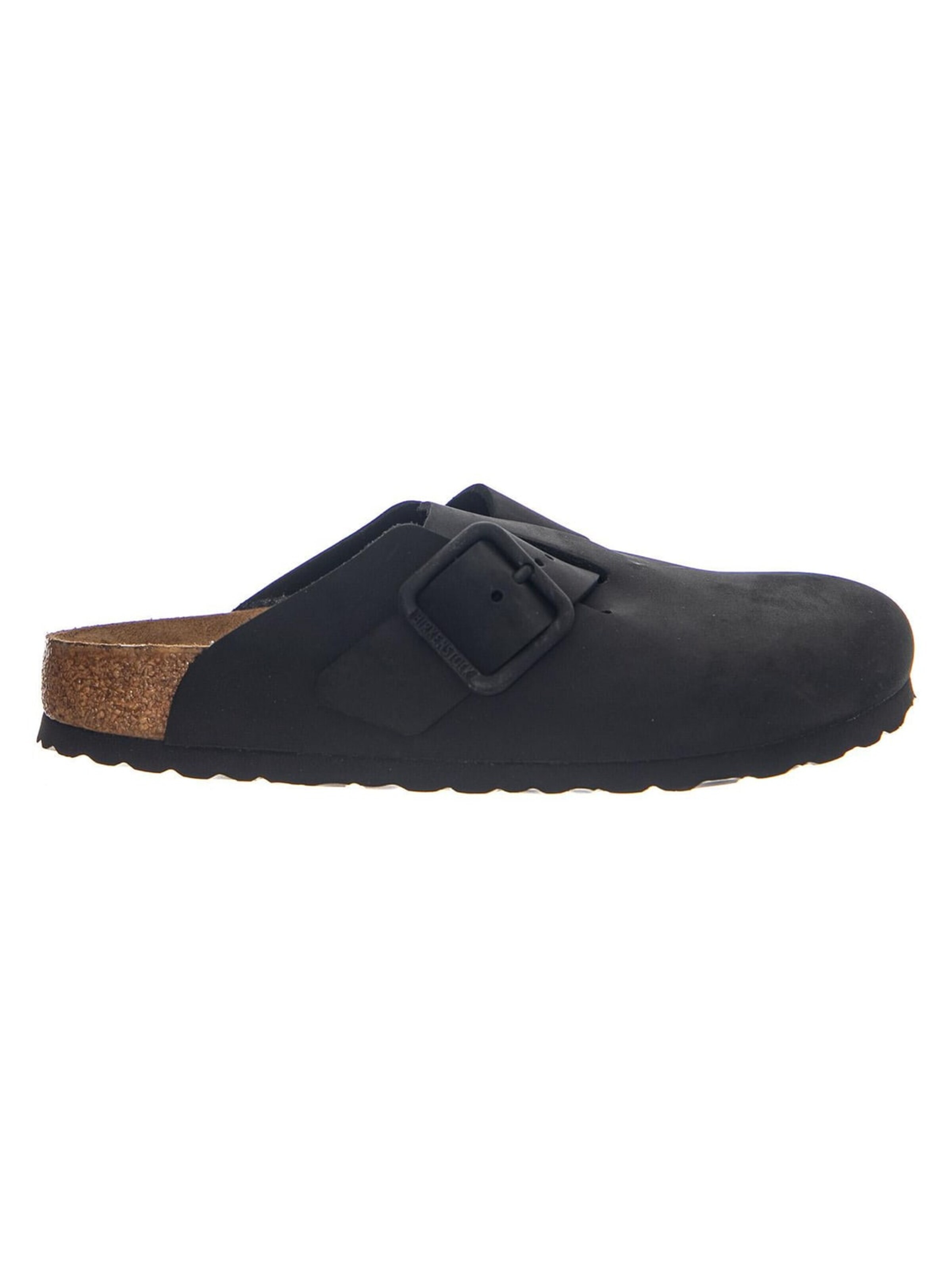 Sandalo 'BOSTON WB NUBUCK LEATHER NARROW FIT BLACK' di BIRKENSTOCK in nero