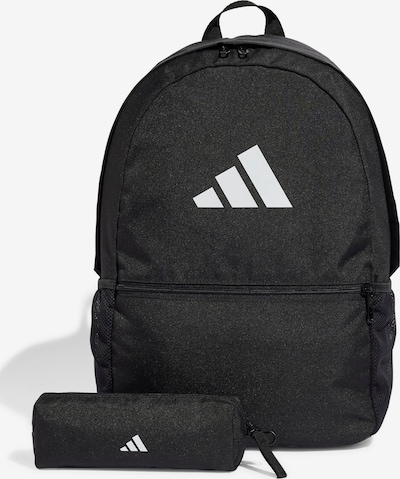 ADIDAS SPORTSWEAR Spordiseljakott 'BACKPACK WITH PENCIL' NS suuruses must / valge, Tootevaade