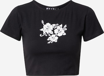 Motel T-Shirt 'TINDY' in Schwarz: predná strana