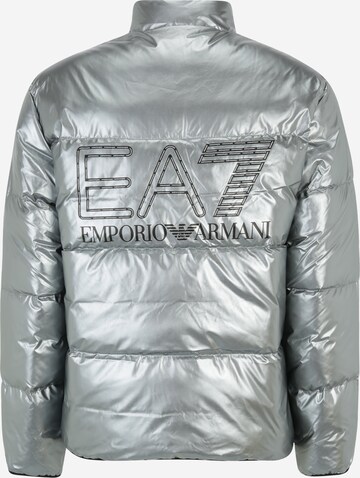 EA7 Emporio Armani Prechodná bunda - strieborná