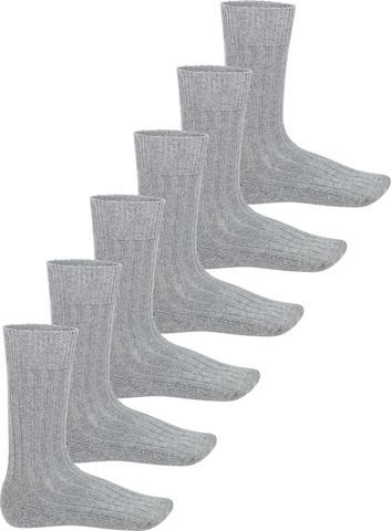 footstar Socks 'Norwegian' in Grey: front