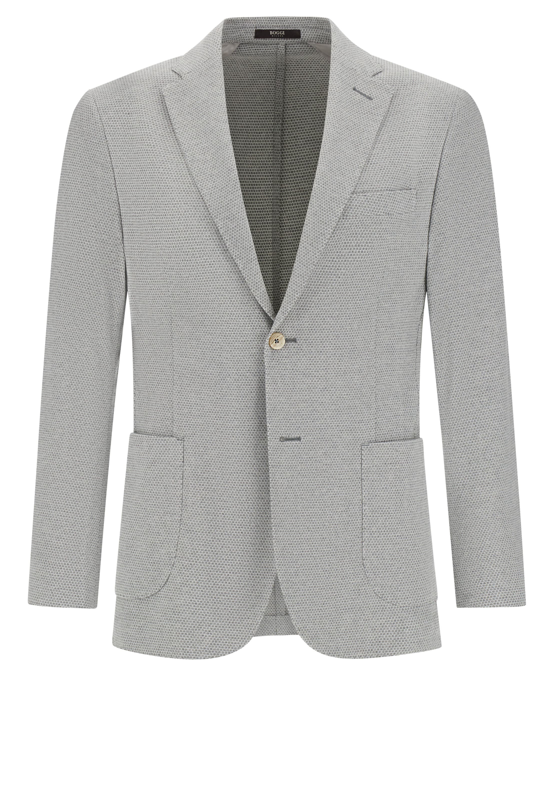Slim fit Giacca da completo di Boggi Milano in grigio: frontale