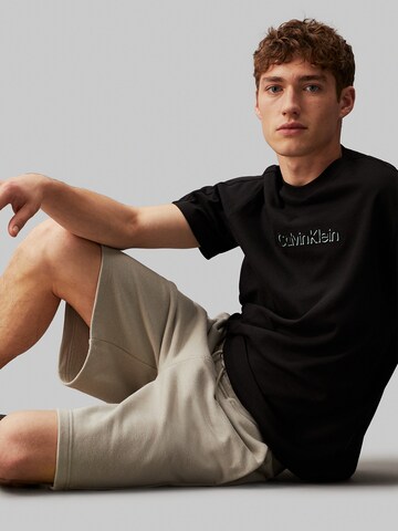 Calvin Klein Regular Shorts 'Terry' in Beige
