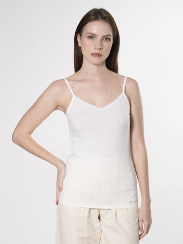 Influencer Top in White: front