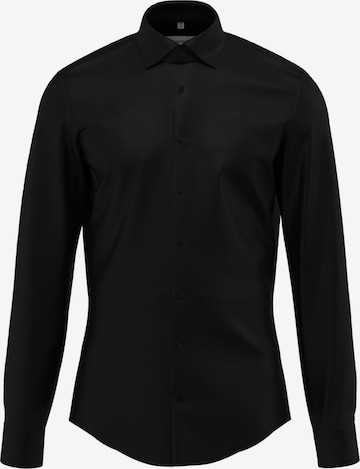 SEIDENSTICKER Business shirt in Black: front