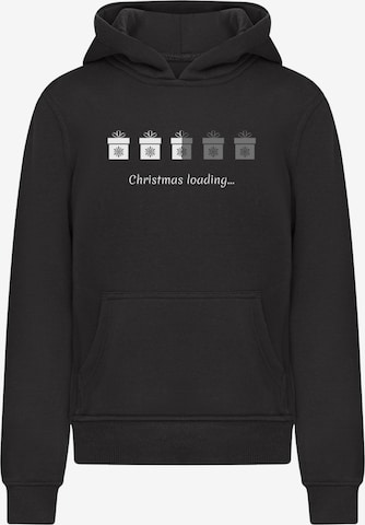 Merchcode Sweatshirt 'Christmas Gifts Loading' in Black: front