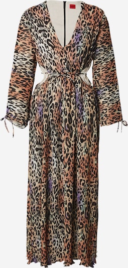 Suknelė 'Keresa-1' iš HUGO, spalva – gelsvai pilka spalva / levandų spalva / koralų splava / juoda, Prekių apžvalga