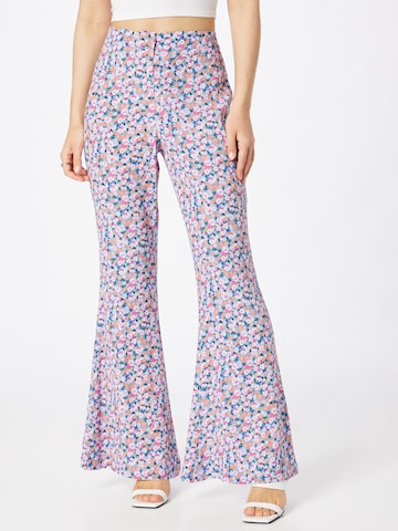 Pimkie Flared Broek 'PAOLA' in Blauw: voorkant