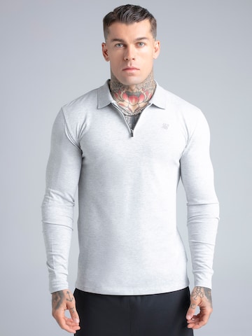 SikSilk Shirt in Grijs: voorkant