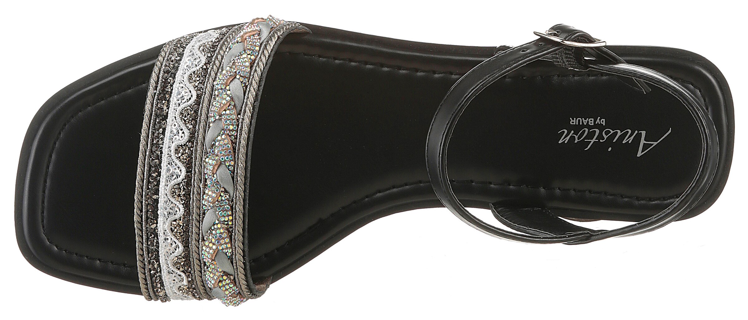 Aniston Strap Sandals in Black