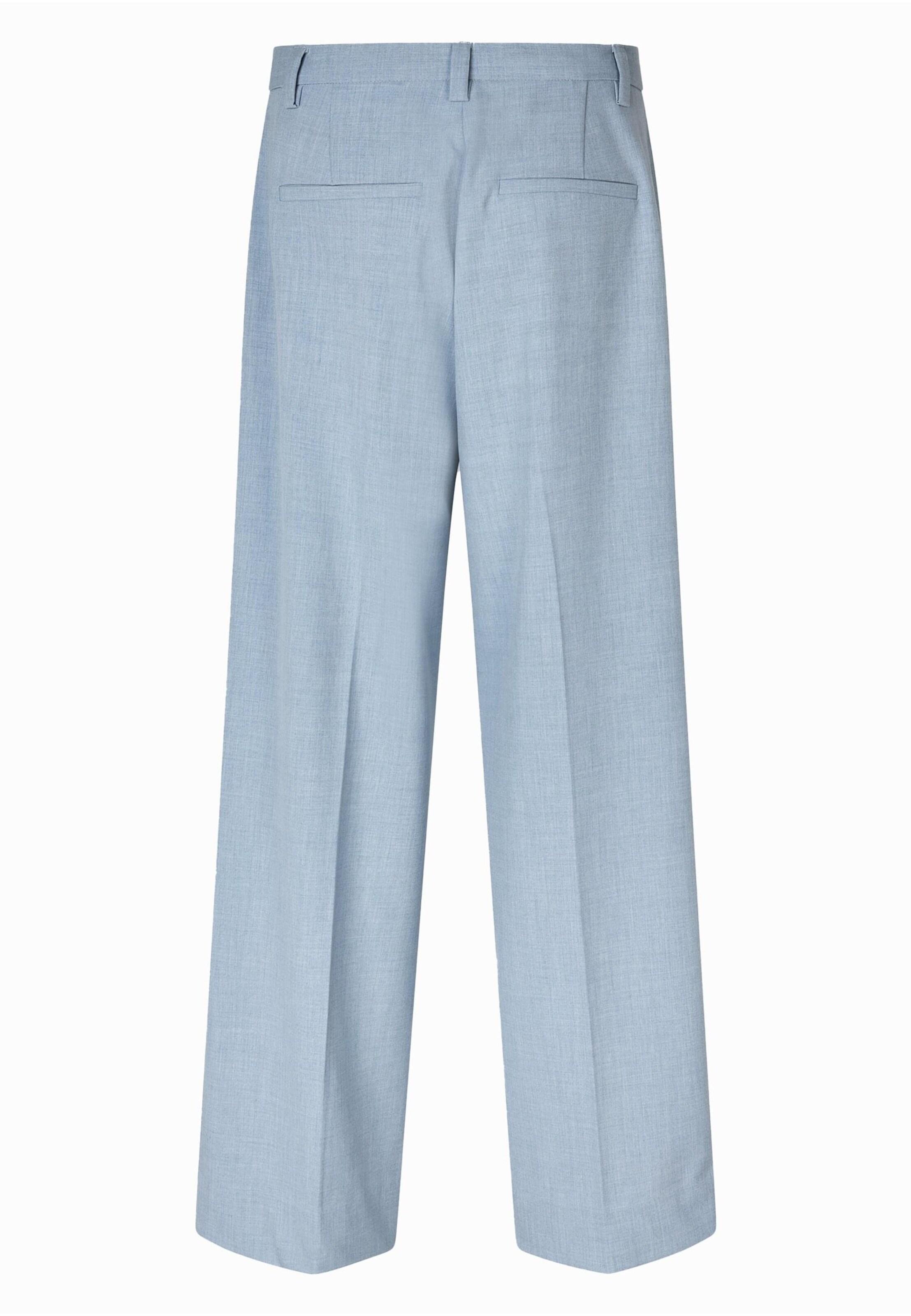SECOND FEMALE Wide leg Pleat-front trousers 'Bluie' in Blue