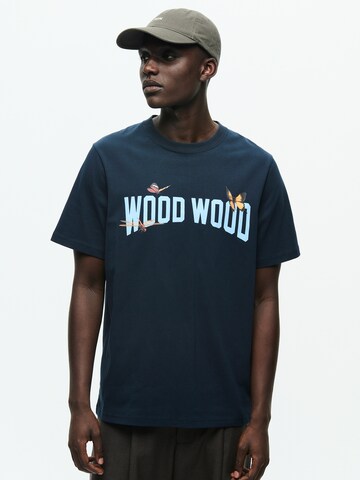 WOOD WOOD - Camiseta 'WWBobby' en azul: frente