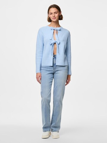 PIECES Knit cardigan in Blue