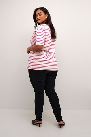 Tricou de la KAFFE CURVE pe alb