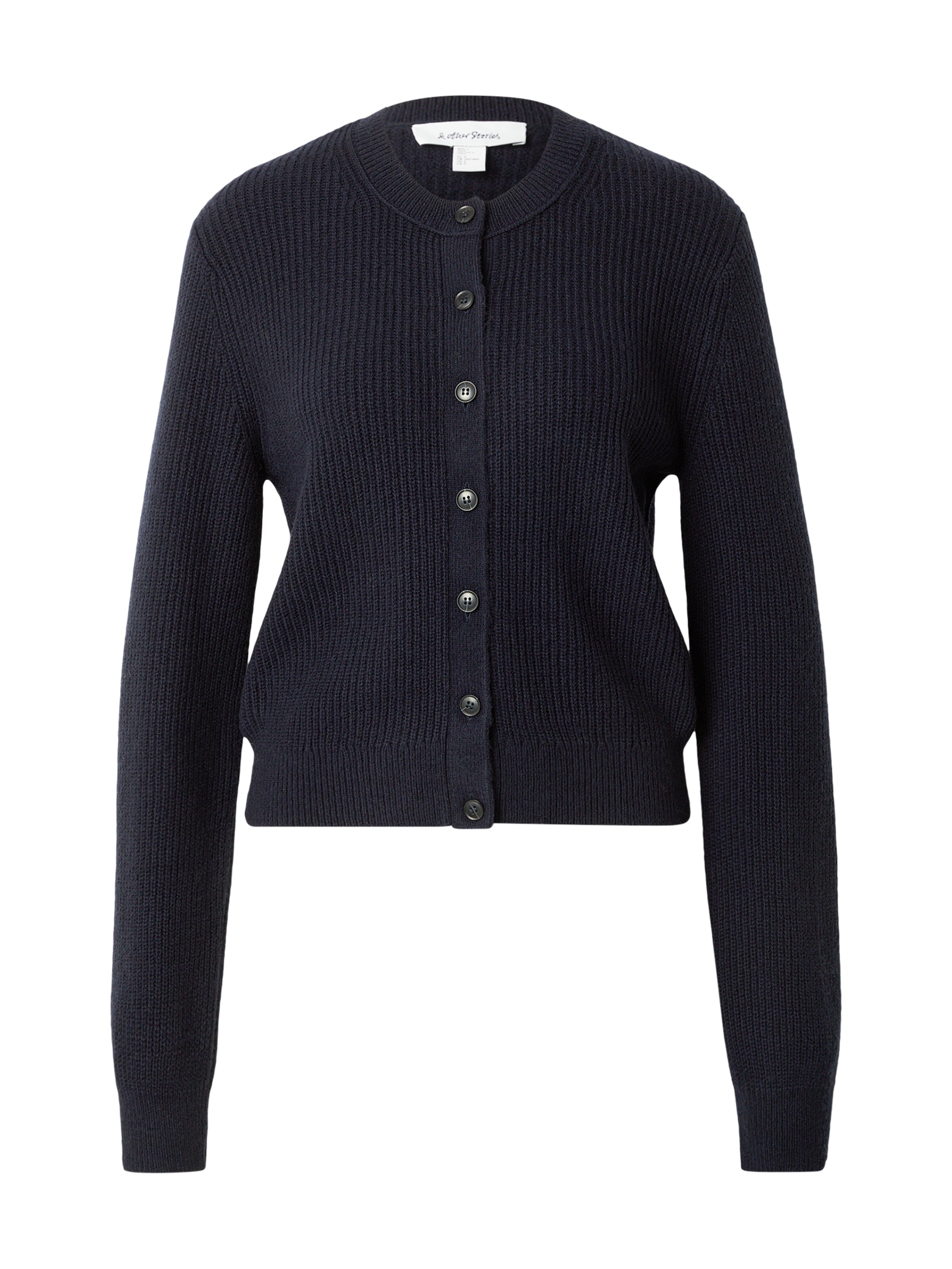 & Other Stories Cardigan en bleu nuit, Vue avec produit